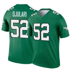 Men's Azeez Ojulari Philadelphia Eagles No.52 Legend Kelly Alternate Jersey - Green