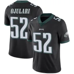 Men's Azeez Ojulari Philadelphia Eagles No.52 Limited Alternate Vapor Untouchable Jersey - Black