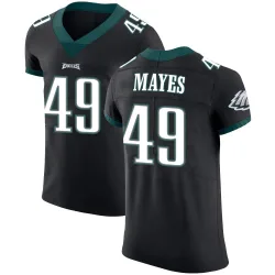 Men's BJ Mayes Philadelphia Eagles No.49 Elite Alternate Vapor Untouchable Jersey - Black
