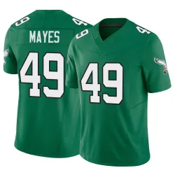 Men's BJ Mayes Philadelphia Eagles No.49 Limited Kelly Alternate Vapor F.U.S.E. Jersey - Green