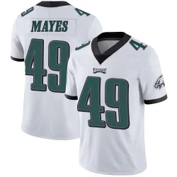 Men's BJ Mayes Philadelphia Eagles No.49 Limited Vapor Untouchable Jersey - White
