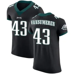 Men's Ben VanSumeren Philadelphia Eagles No.43 Elite Alternate Vapor Untouchable Jersey - Black