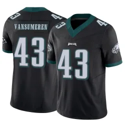 Men's Ben VanSumeren Philadelphia Eagles No.43 Limited Vapor F.U.S.E. Jersey - Black