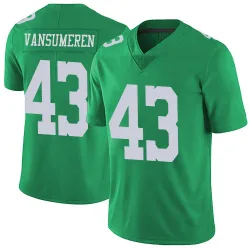 Men's Ben VanSumeren Philadelphia Eagles No.43 Limited Vapor Untouchable Jersey - Green