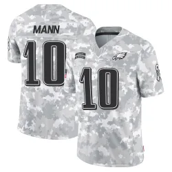 Men's Braden Mann Philadelphia Eagles No.10 Limited 2024 Salute to Service Jersey - Arctic Camo