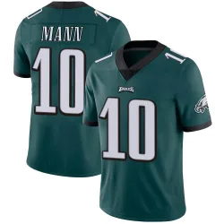 Men's Braden Mann Philadelphia Eagles No.10 Limited Midnight Team Color Vapor Untouchable Jersey - Green