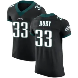 Men's Bradley Roby Philadelphia Eagles No.33 Elite Alternate Vapor Untouchable Jersey - Black