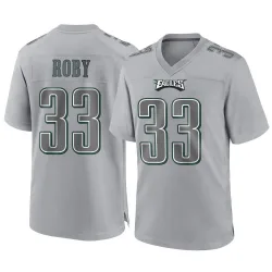 Men's Bradley Roby Philadelphia Eagles No.33 Game Atmosphere Fashion Jersey - Gray