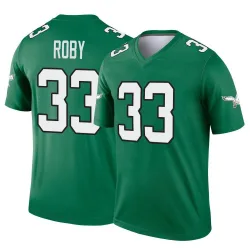 Men's Bradley Roby Philadelphia Eagles No.33 Legend Kelly Alternate Jersey - Green