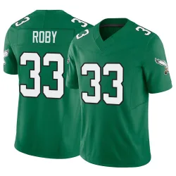 Men's Bradley Roby Philadelphia Eagles No.33 Limited Kelly Alternate Vapor F.U.S.E. Jersey - Green
