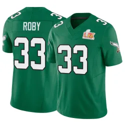 Men's Bradley Roby Philadelphia Eagles No.33 Limited Kelly Alternate Vapor F.U.S.E. Super Bowl LIX Jersey - Green