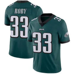 Men's Bradley Roby Philadelphia Eagles No.33 Limited Midnight Team Color Vapor Untouchable Jersey - Green