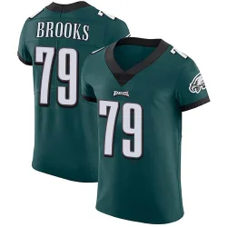 Men's Brandon Brooks Philadelphia Eagles No.79 Elite Midnight Team Color Vapor Untouchable Jersey - Green