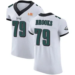Men's Brandon Brooks Philadelphia Eagles No.79 Elite Vapor Untouchable Super Bowl LIX Jersey - White