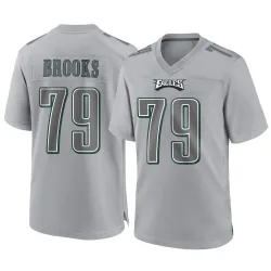 Men's Brandon Brooks Philadelphia Eagles No.79 Game Atmosphere Fashion Jersey - Gray