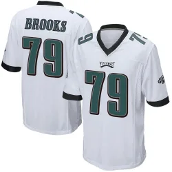 Men's Brandon Brooks Philadelphia Eagles No.79 Game Jersey - White