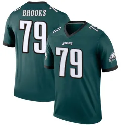 Men's Brandon Brooks Philadelphia Eagles No.79 Legend Jersey - Green
