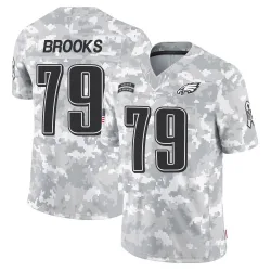 Men's Brandon Brooks Philadelphia Eagles No.79 Limited 2024 Salute to Service Jersey - Arctic Camo