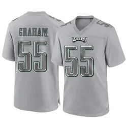 Men's Brandon Graham Philadelphia Eagles No.55 Game Atmosphere Fashion Jersey - Gray