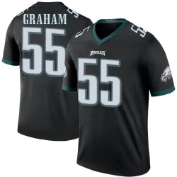 Men's Brandon Graham Philadelphia Eagles No.55 Legend Color Rush Jersey - Black