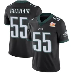 Men's Brandon Graham Philadelphia Eagles No.55 Limited Alternate Vapor Untouchable Super Bowl LIX Jersey - Black