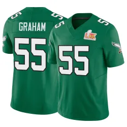 Men's Brandon Graham Philadelphia Eagles No.55 Limited Kelly Alternate Vapor F.U.S.E. Super Bowl LIX Jersey - Green