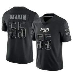 Men's Brandon Graham Philadelphia Eagles No.55 Limited Reflective Jersey - Black