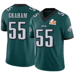 Men's Brandon Graham Philadelphia Eagles No.55 Limited Vapor F.U.S.E. Super Bowl LIX Jersey - Green