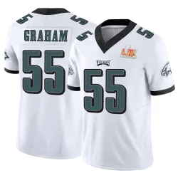Men's Brandon Graham Philadelphia Eagles No.55 Limited Vapor F.U.S.E. Super Bowl LIX Jersey - White