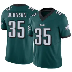 Men's Brandon Johnson Philadelphia Eagles No.35 Limited Vapor F.U.S.E. Jersey - Green