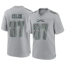 Men's Brent Celek Philadelphia Eagles No.87 Game Atmosphere Fashion Jersey - Gray