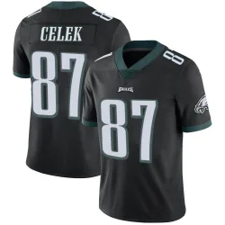 Men's Brent Celek Philadelphia Eagles No.87 Limited Alternate Vapor Untouchable Jersey - Black