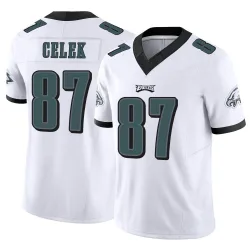 Men's Brent Celek Philadelphia Eagles No.87 Limited Vapor F.U.S.E. Jersey - White