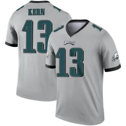 Men's Brett Kern Philadelphia Eagles No.13 Legend Silver Inverted Jersey
