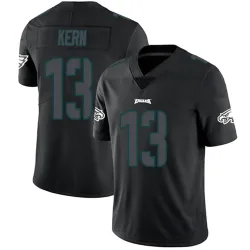 Men's Brett Kern Philadelphia Eagles No.13 Limited Jersey - Black Impact