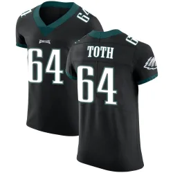 Men's Brett Toth Philadelphia Eagles No.64 Elite Alternate Vapor Untouchable Jersey - Black