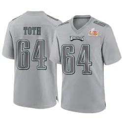 Men's Brett Toth Philadelphia Eagles No.64 Game Atmosphere Fashion Super Bowl LIX Jersey - Gray