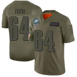 Men's Brett Toth Philadelphia Eagles No.64 Limited 2019 Salute to Service Jersey - Camo