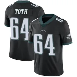 Men's Brett Toth Philadelphia Eagles No.64 Limited Alternate Vapor Untouchable Jersey - Black