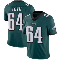 Men's Brett Toth Philadelphia Eagles No.64 Limited Midnight Team Color Vapor Untouchable Jersey - Green