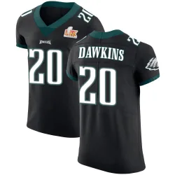 Men's Brian Dawkins Philadelphia Eagles No.20 Elite Alternate Vapor Untouchable Super Bowl LIX Jersey - Black
