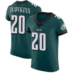 Men's Brian Dawkins Philadelphia Eagles No.20 Elite Midnight Team Color Vapor Untouchable Jersey - Green