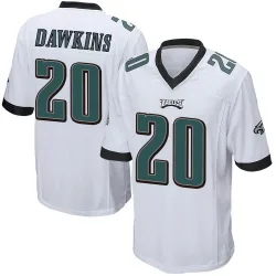 Men's Brian Dawkins Philadelphia Eagles No.20 Game Jersey - White