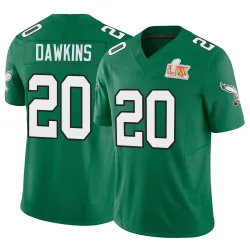 Men's Brian Dawkins Philadelphia Eagles No.20 Limited Kelly Alternate Vapor F.U.S.E. Super Bowl LIX Jersey - Green