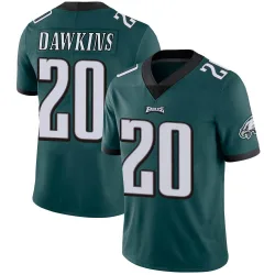 Men's Brian Dawkins Philadelphia Eagles No.20 Limited Midnight Team Color Vapor Untouchable Jersey - Green