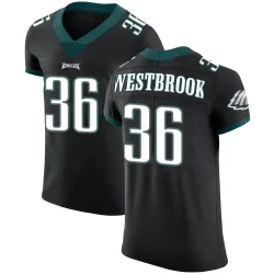 Men's Brian Westbrook Philadelphia Eagles No.36 Elite Alternate Vapor Untouchable Jersey - Black