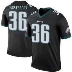 Men's Brian Westbrook Philadelphia Eagles No.36 Legend Color Rush Jersey - Black