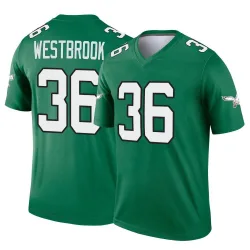 Men's Brian Westbrook Philadelphia Eagles No.36 Legend Kelly Alternate Jersey - Green
