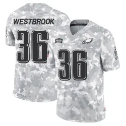 Men's Brian Westbrook Philadelphia Eagles No.36 Limited 2024 Salute to Service Jersey - Arctic Camo