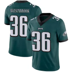 Men's Brian Westbrook Philadelphia Eagles No.36 Limited Midnight Team Color Vapor Untouchable Jersey - Green
